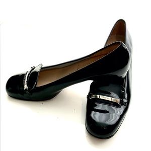 Authentic Ferragamo Patent Classic Loafer